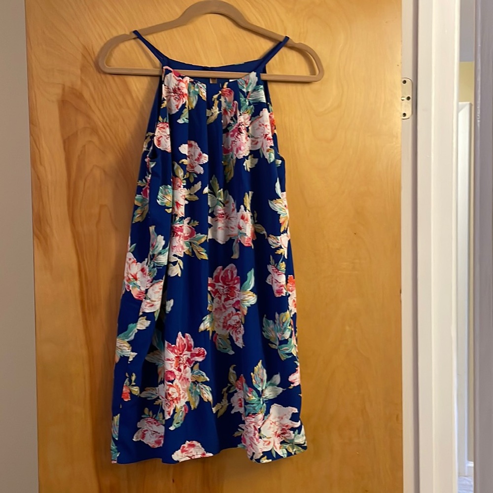 Monteau Flower Dress Blue